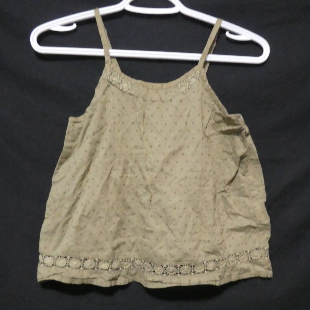 OLD NAVY | large (10-12) regular | olive green | textured cami top | BNWOT